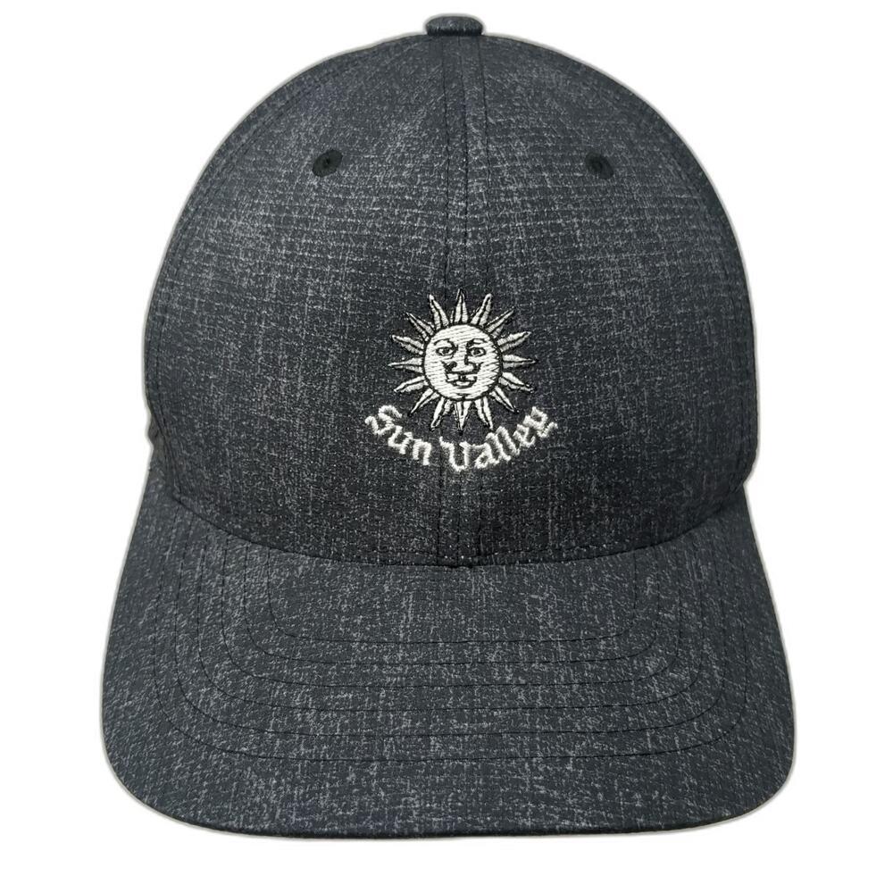 Adidas Snapback Gray Hat One Size Sun Valley Idaho Resort Golf Sun Face Logo